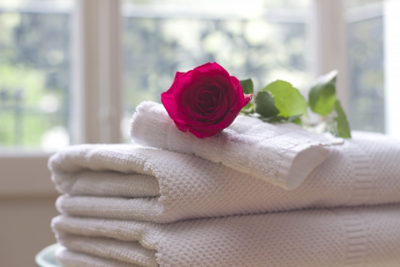 hotel-LE VAL-min_towel_rose_clean_care_salon_spa_white_bath-731641